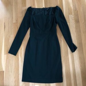 Emerald green long sleeve Club Monaco Dress